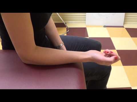 Exercice Contrôle de la flexion du poignet - démonstration physiothérapie du poignet