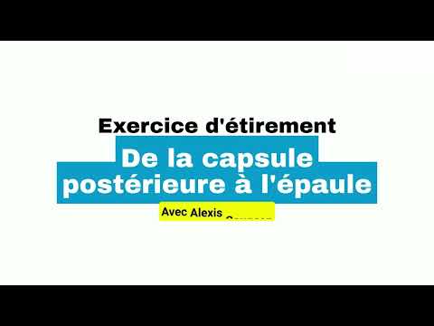 Exercice Étirement de l'épaule - démonstration physiothérapie de l'épaule