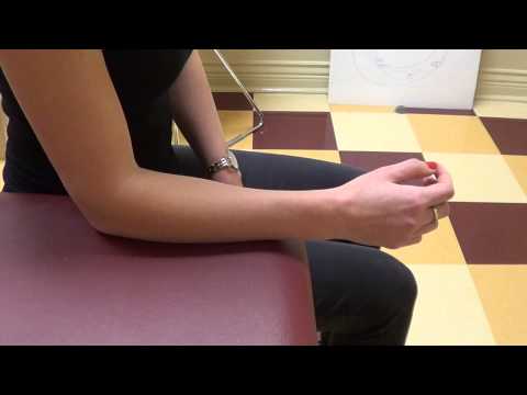 Exercice Contrôle de la déviation radiale - démonstration physiothérapie
