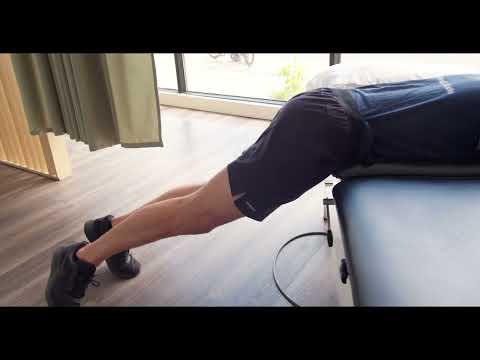 Exercice Facilitation du moyen fessier - démonstration physiothérapie du membre inférieur