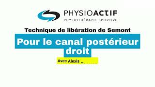 Physio démontrant sémont côté droit