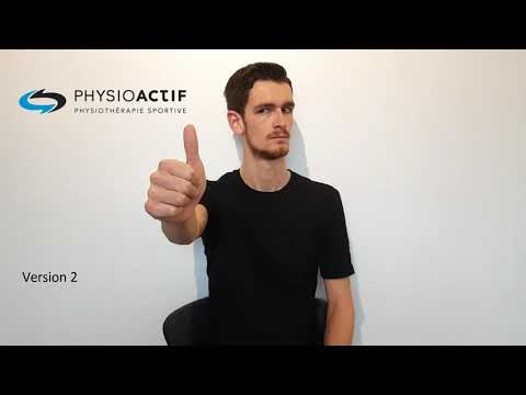 Exercice RVO horizontal - réflexe vestibulo-oculaire - démonstration physiothérapie