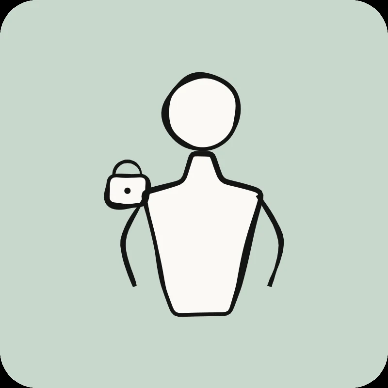 Illustration d'un cadenas sur l'épaule, guide de la capsulite de l'épaule en physiothérapie chez Physioactif
