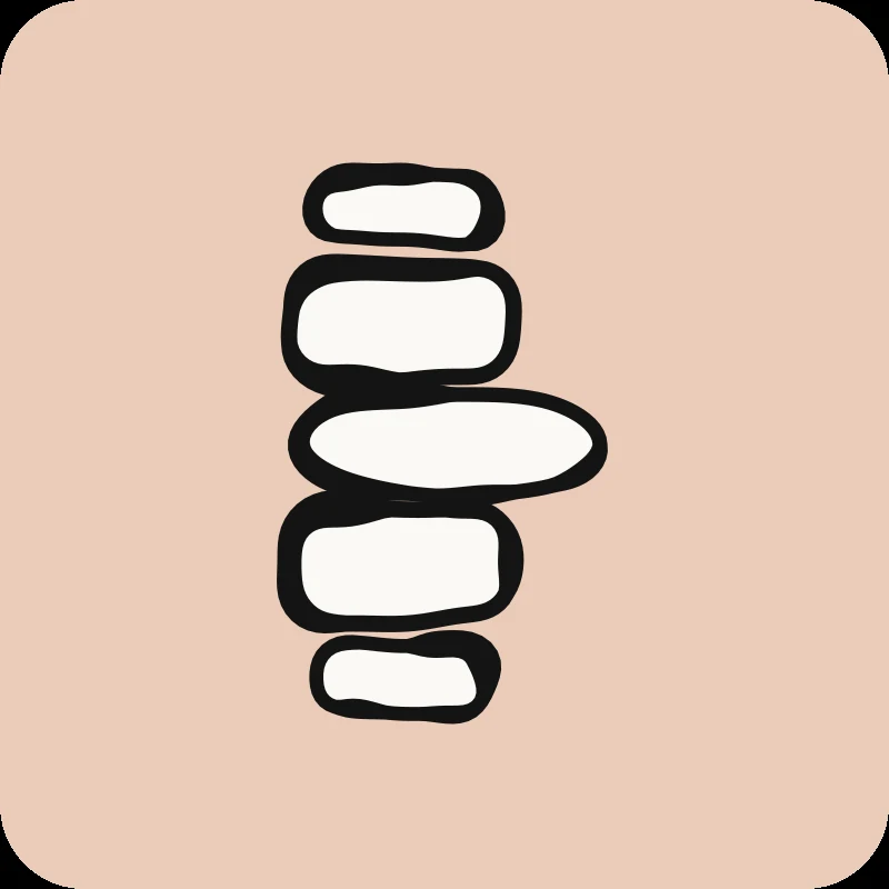 Illustration de vertèbres empilées, guide Hernie discale cervicale en physiothérapie, Physioactif