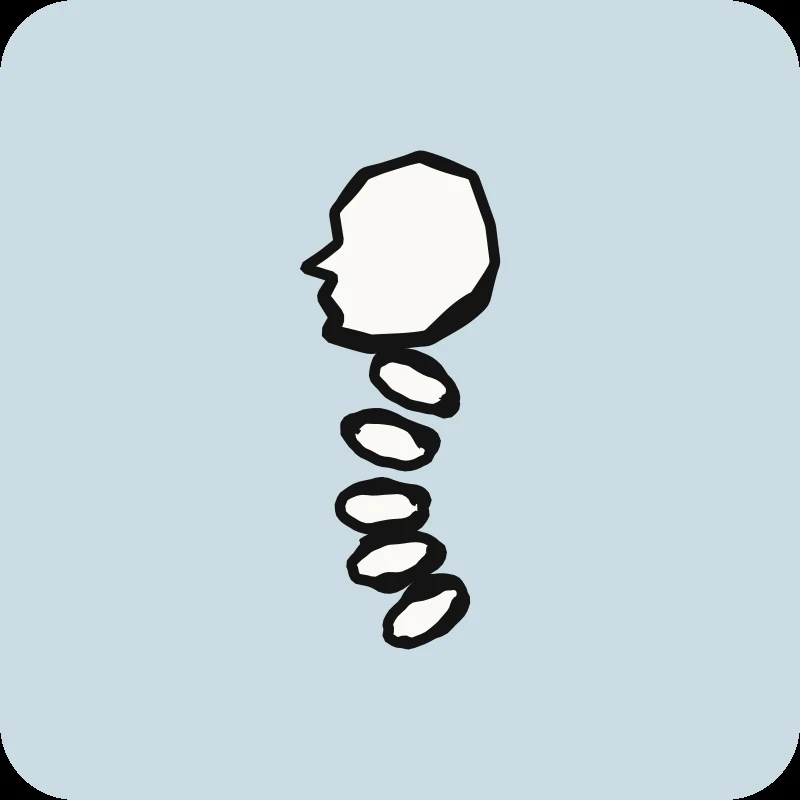 Illustration d'une tête de profil et de vertèbres cervicales, guide Sténose cervicale en physiothérapie Physioactif