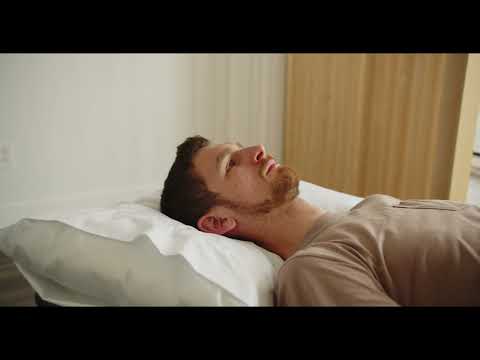 Demonstration: Sleeping on Your Back to Protect Your Neck