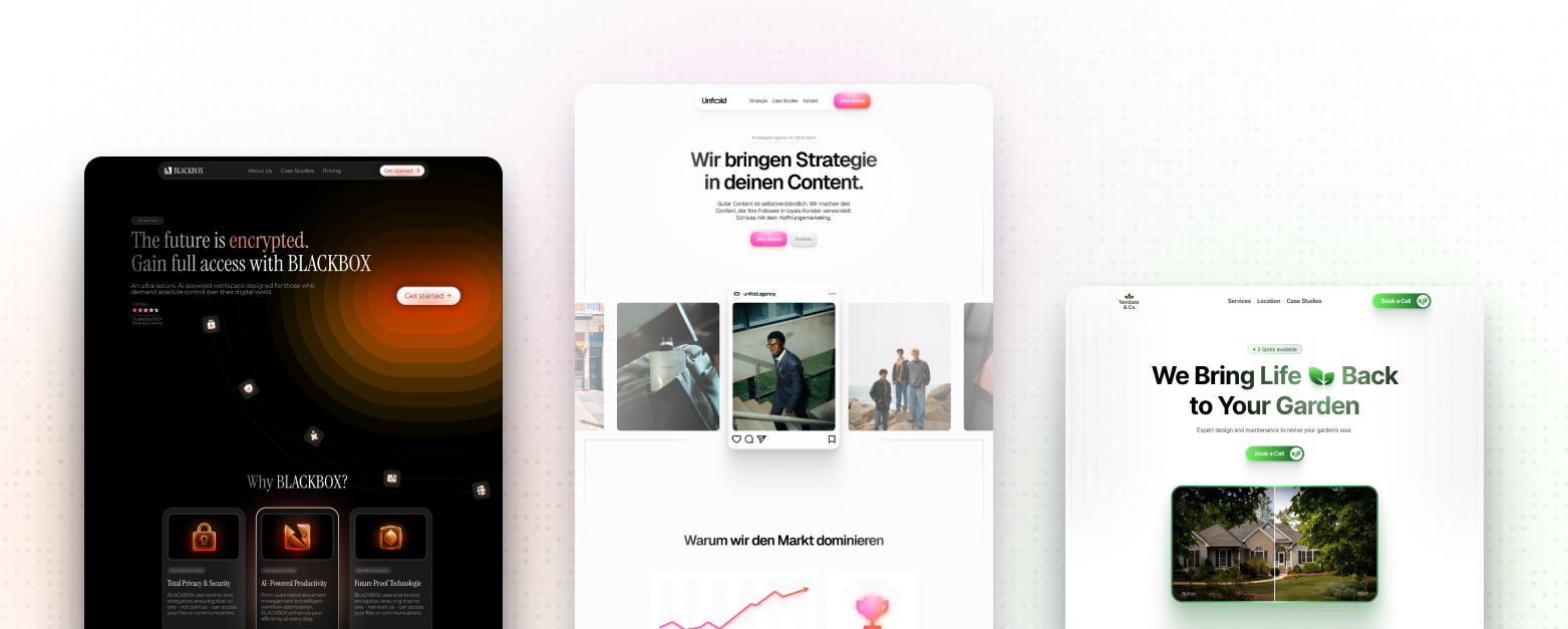 Landingpage Showcase