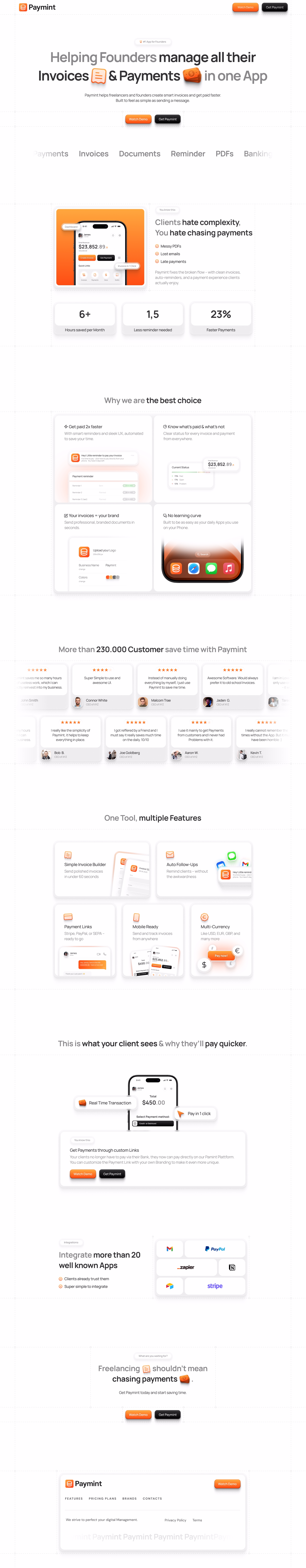 Showcase einer Website, die CB Solutions erstellt hat