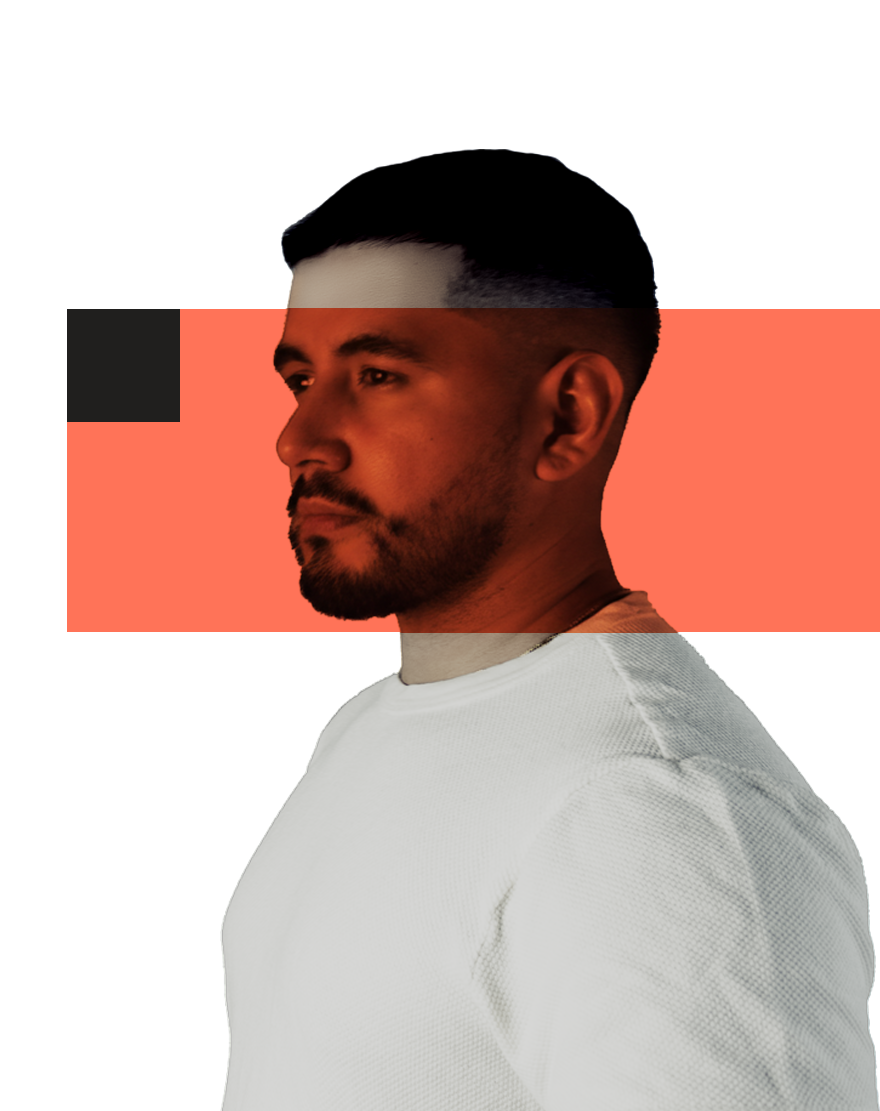 Anyinzon in black and white with an orange stripe