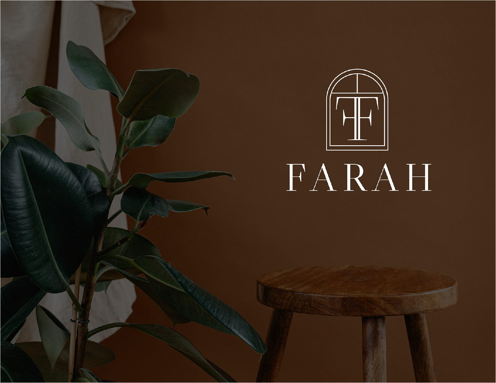 Farah logo on a wall