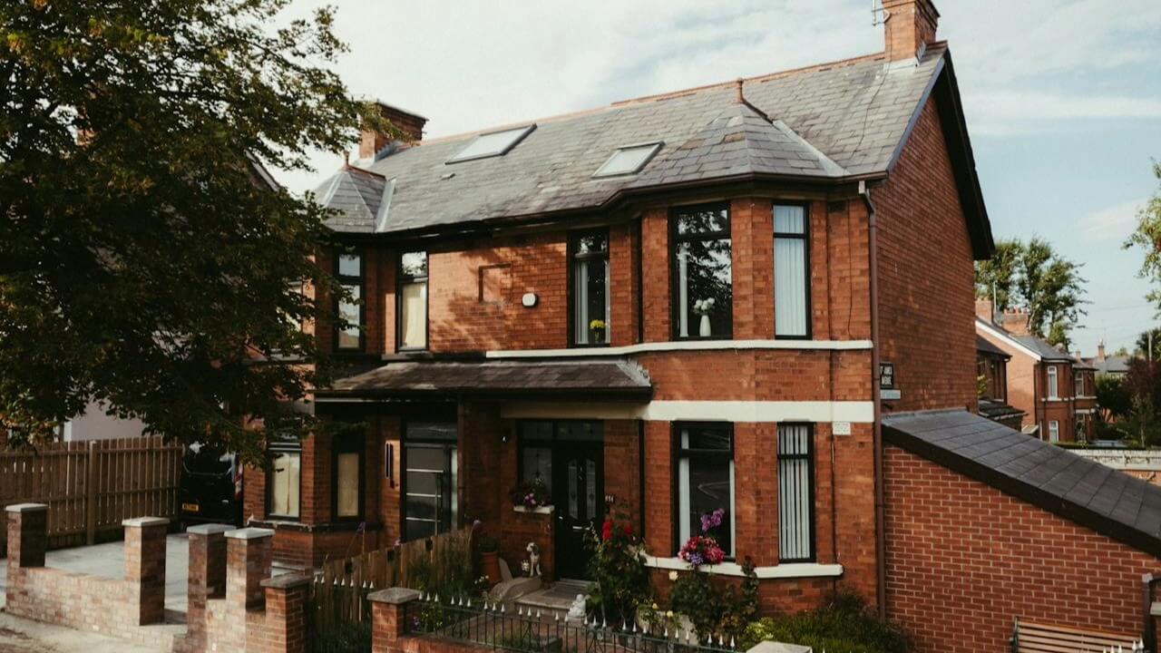 High priced Belfast property with extension, skylights and bay windows