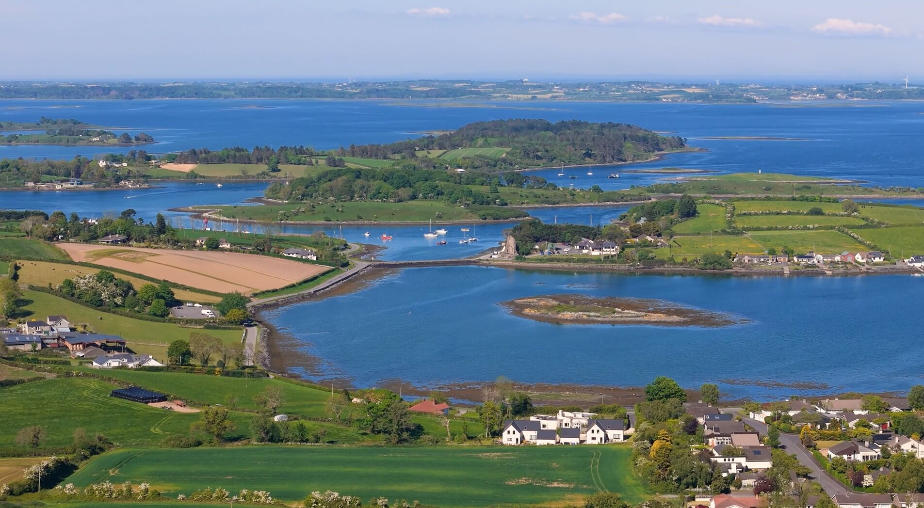 View over the western shore of Strangford Lough near Killinchy.