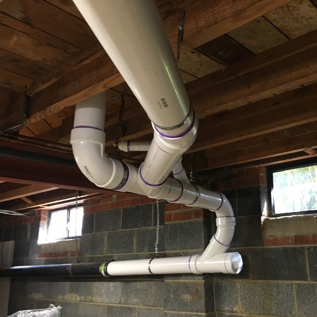 PVC Pipe in basement