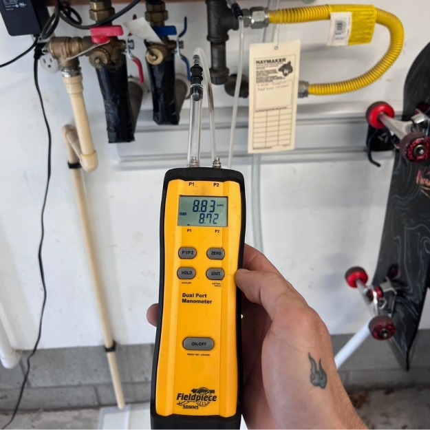 Electronic tester for plumbing. 