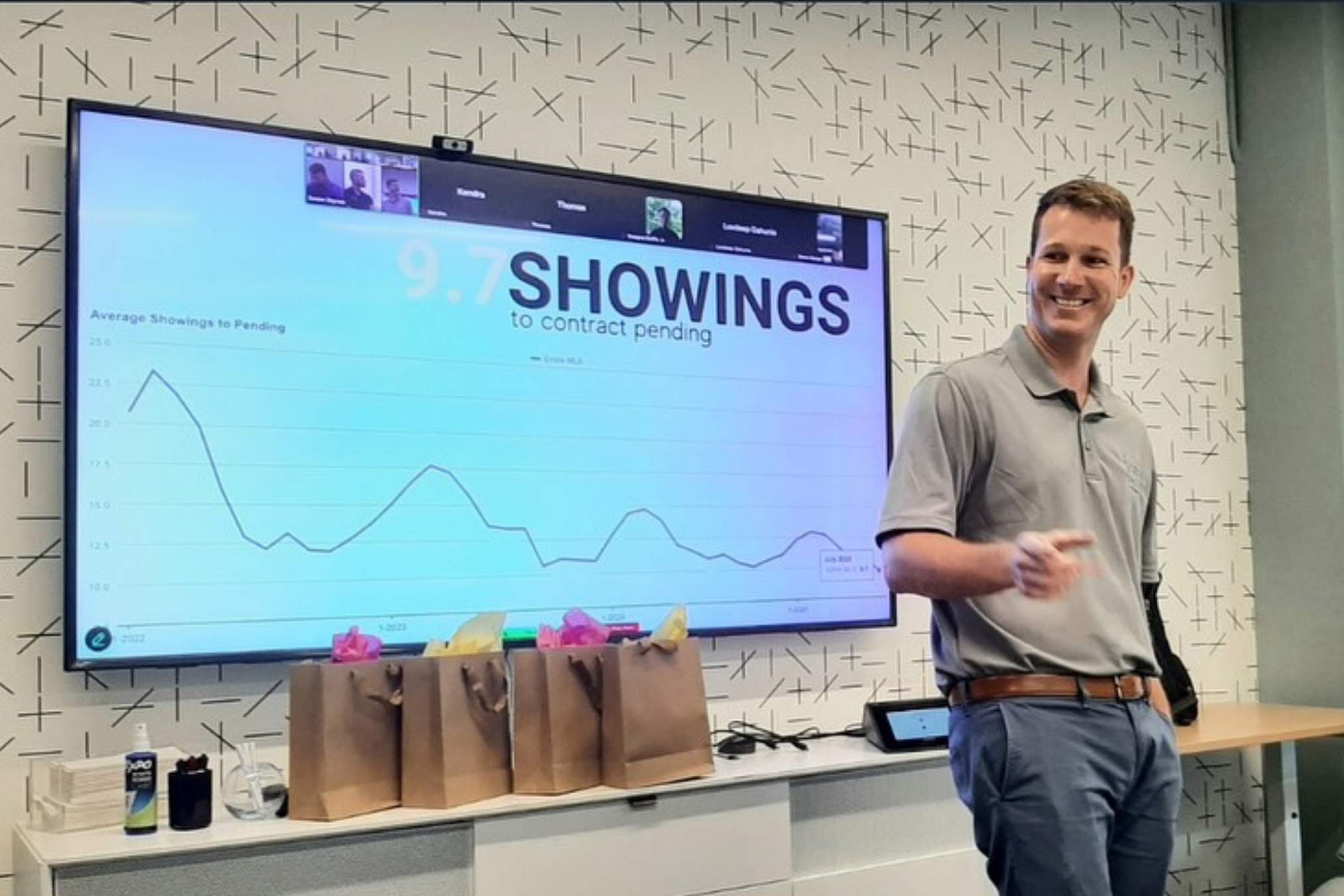 Kyle Taylor giving a presentation