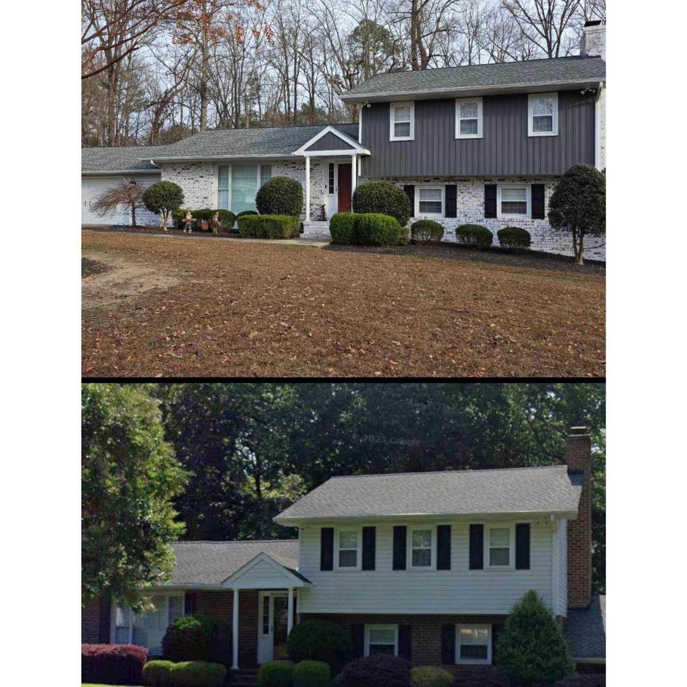 before and after of home renovation 