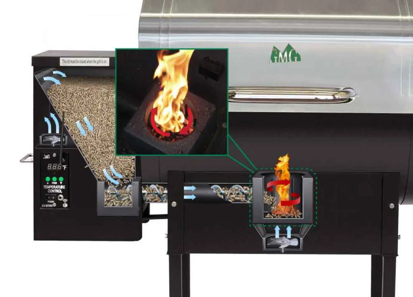 green mountain grill fan diagram