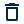 Blue trash can icon representing delete or remove action.