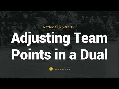 Adjusting Team Points in a Dual