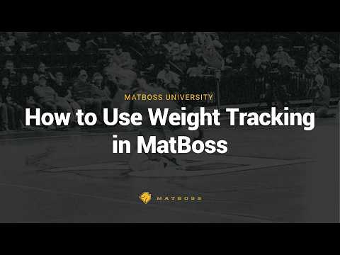 How to Track Weight in MatBoss