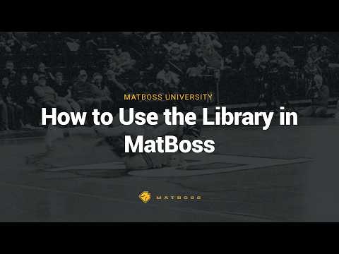 How to Use the Library in MatBoss
