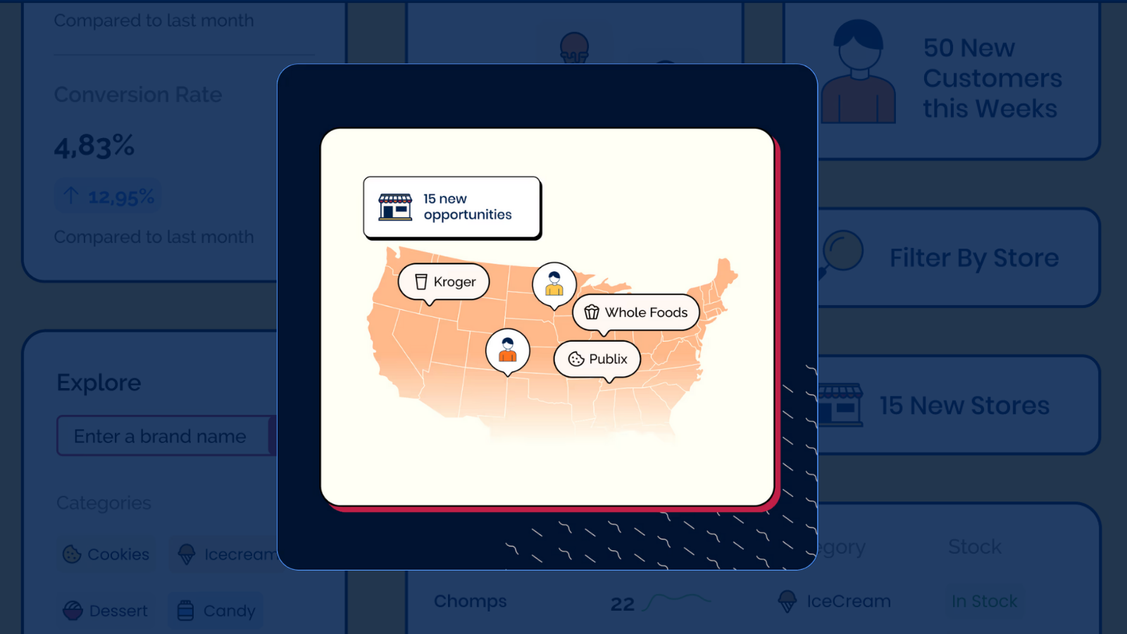 map showing retail store opportunities from consumer demand data