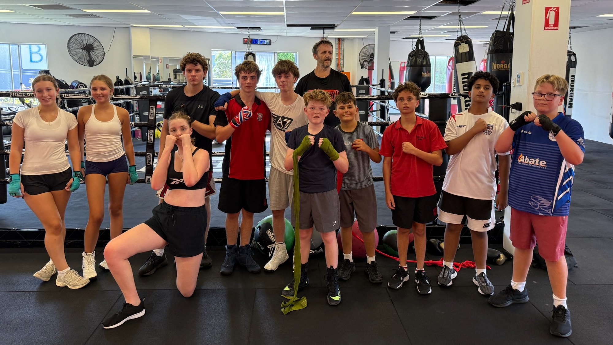 The teen class at Fight Gym Brookvale