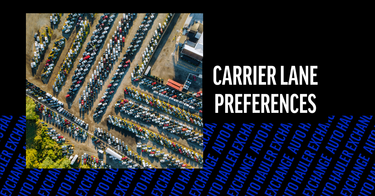 Carrier Lane Preferences 