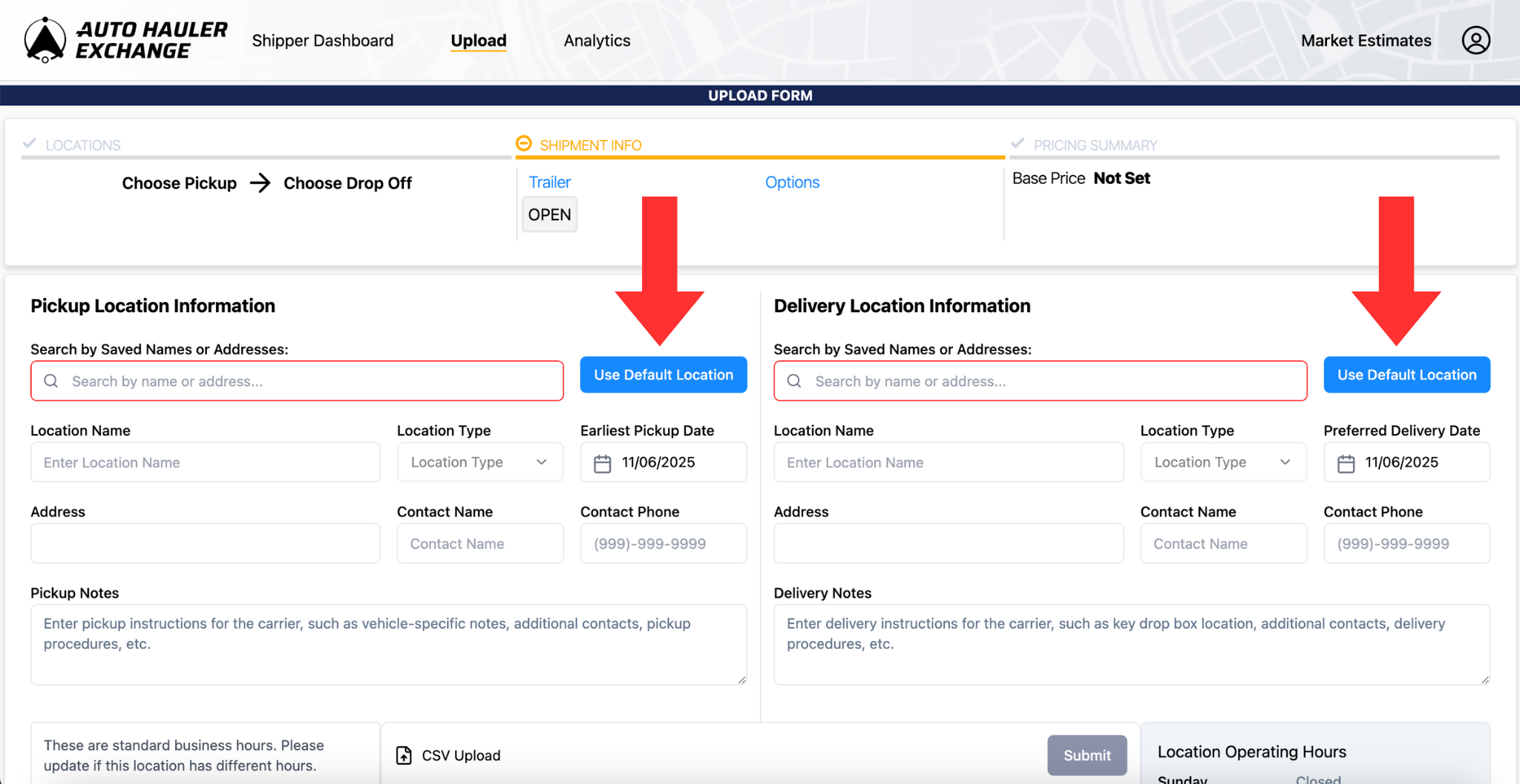 A screenshot from the AHX platform
