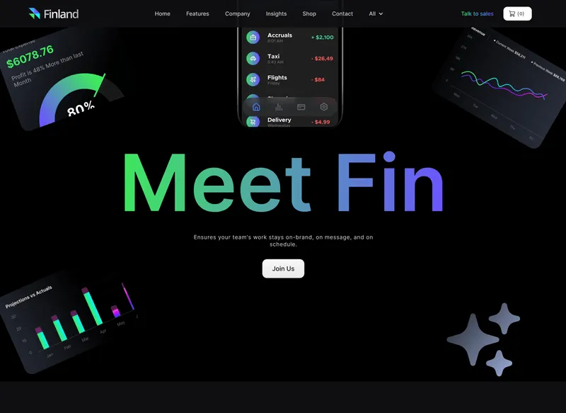 Saas Webflow Template - Finland - Designed by Azwedo.com and Wedoflow.com