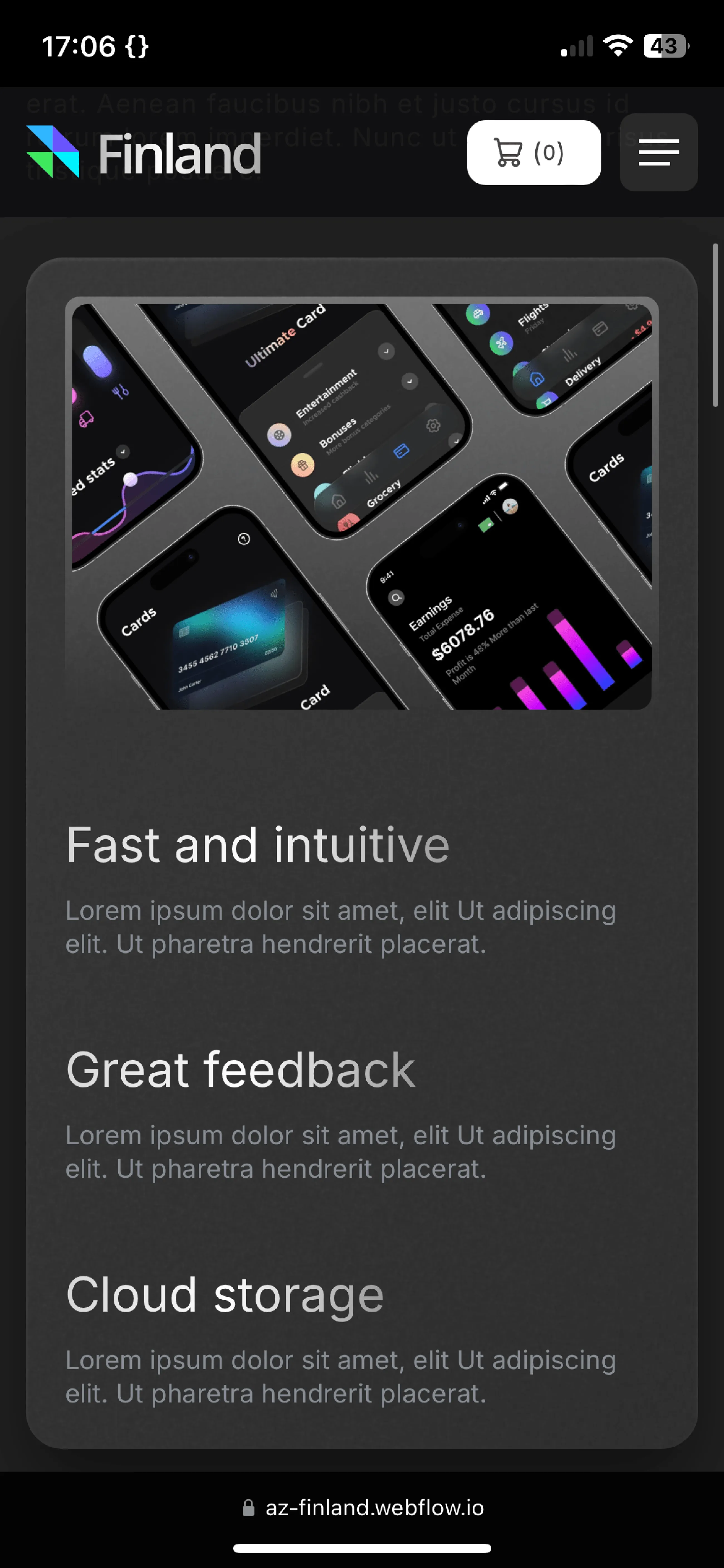 Saas Webflow Template - Finland - Designed by Azwedo.com and Wedoflow.com