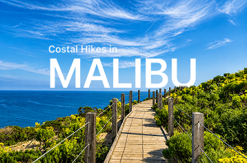 beautiful spring landscape hike in Malibu