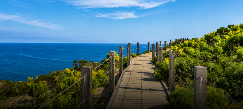 banner image of beautiful spring landscape hike in Malibu