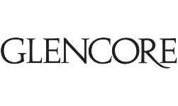 Glencore company name in stylized black font.