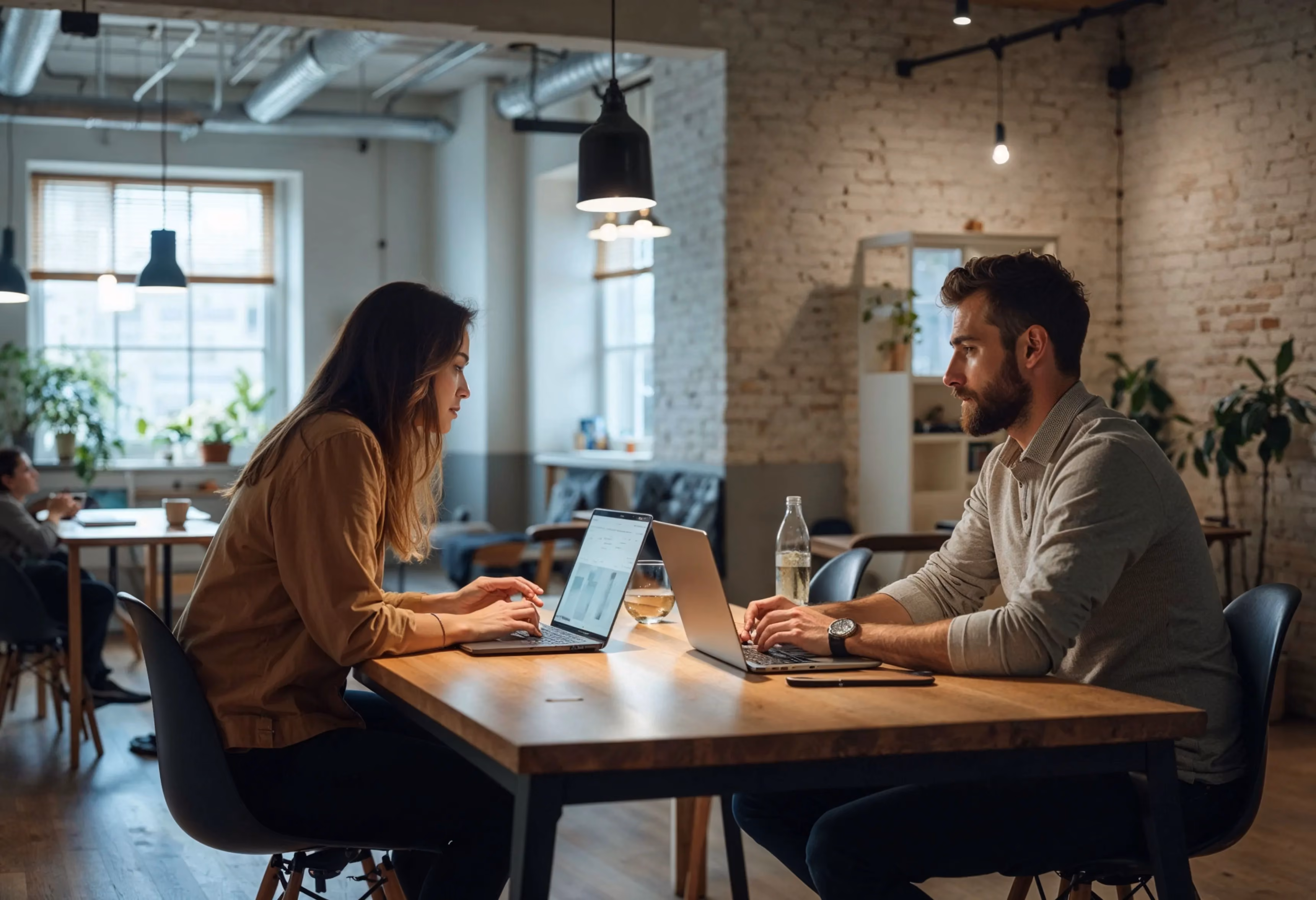 Une comptable leBoard travaille dans les bureaux d'un client avec la dirigeante