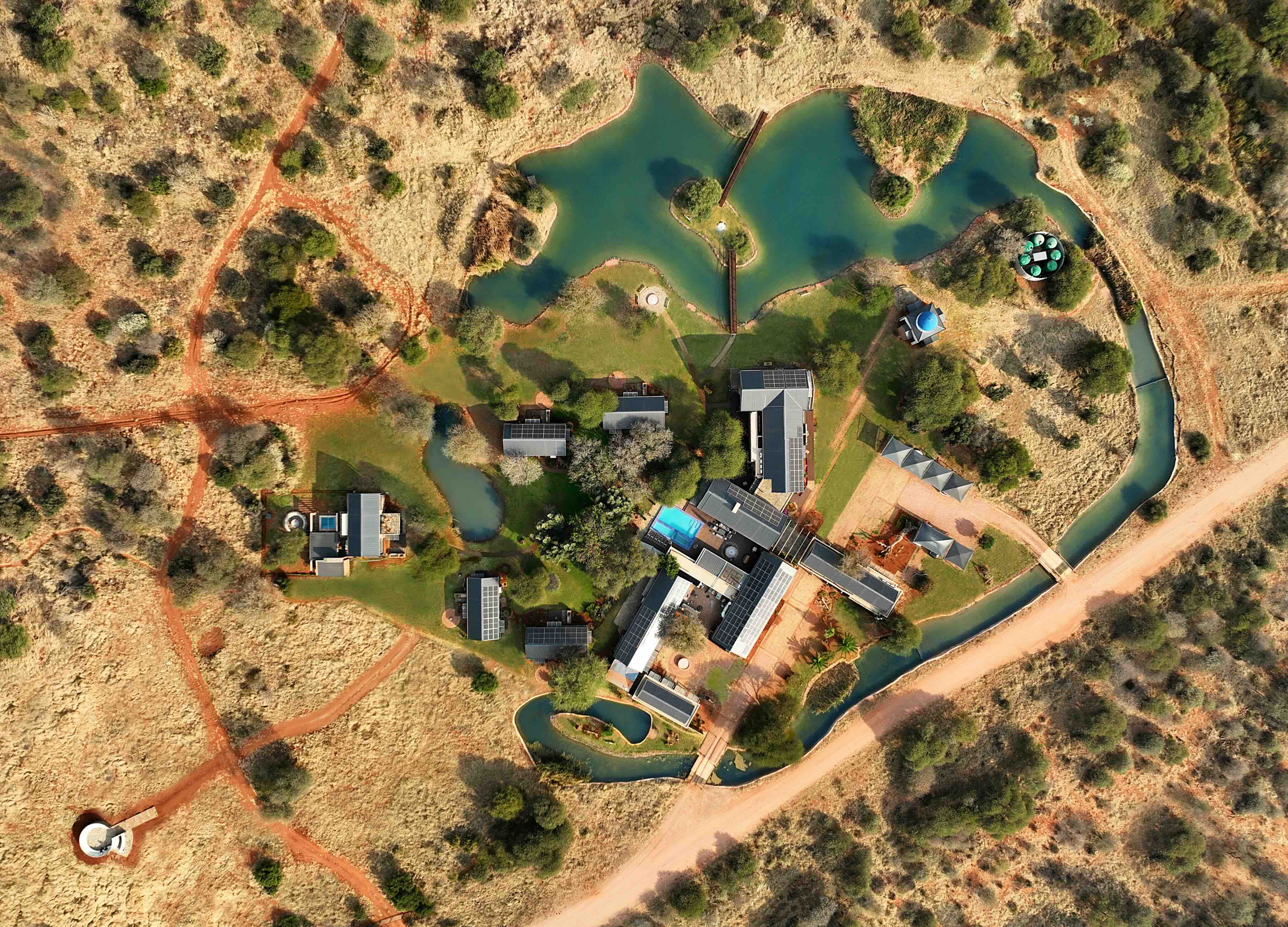 Birds eye view of Naka Luxury Lodge