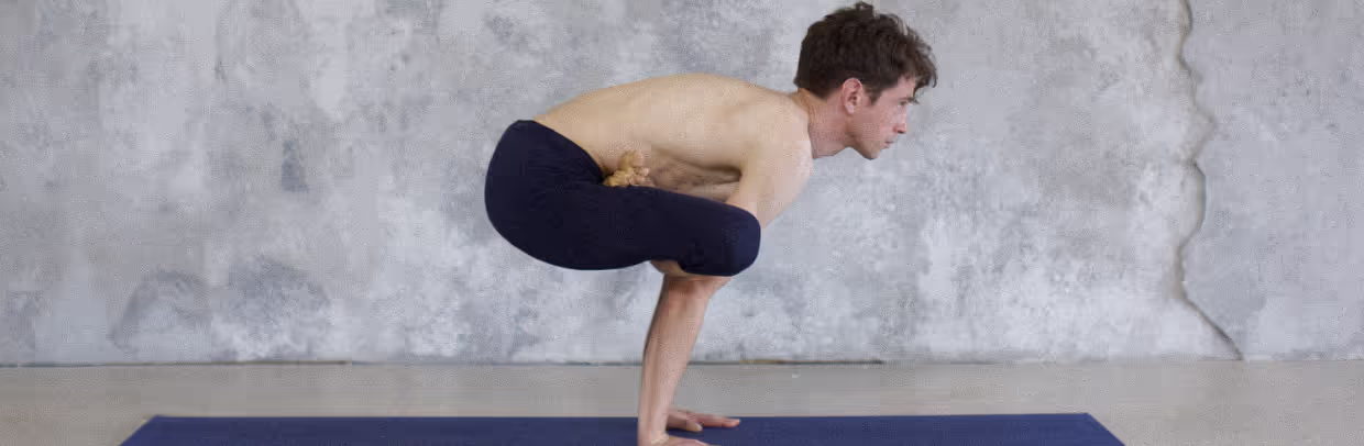 Antoine en urdhva kukkutasana
