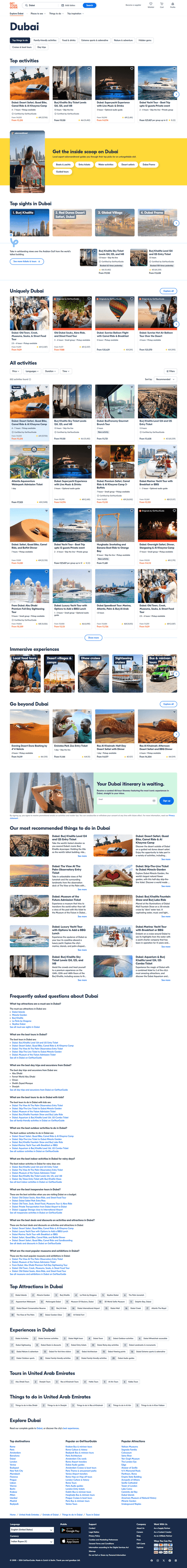 Tour Dubai GetYourGuide Supplier