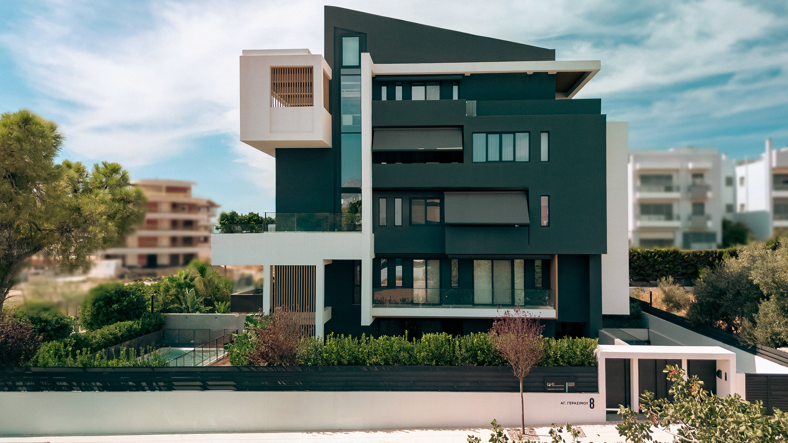 Modern architecture featuring neutral elements