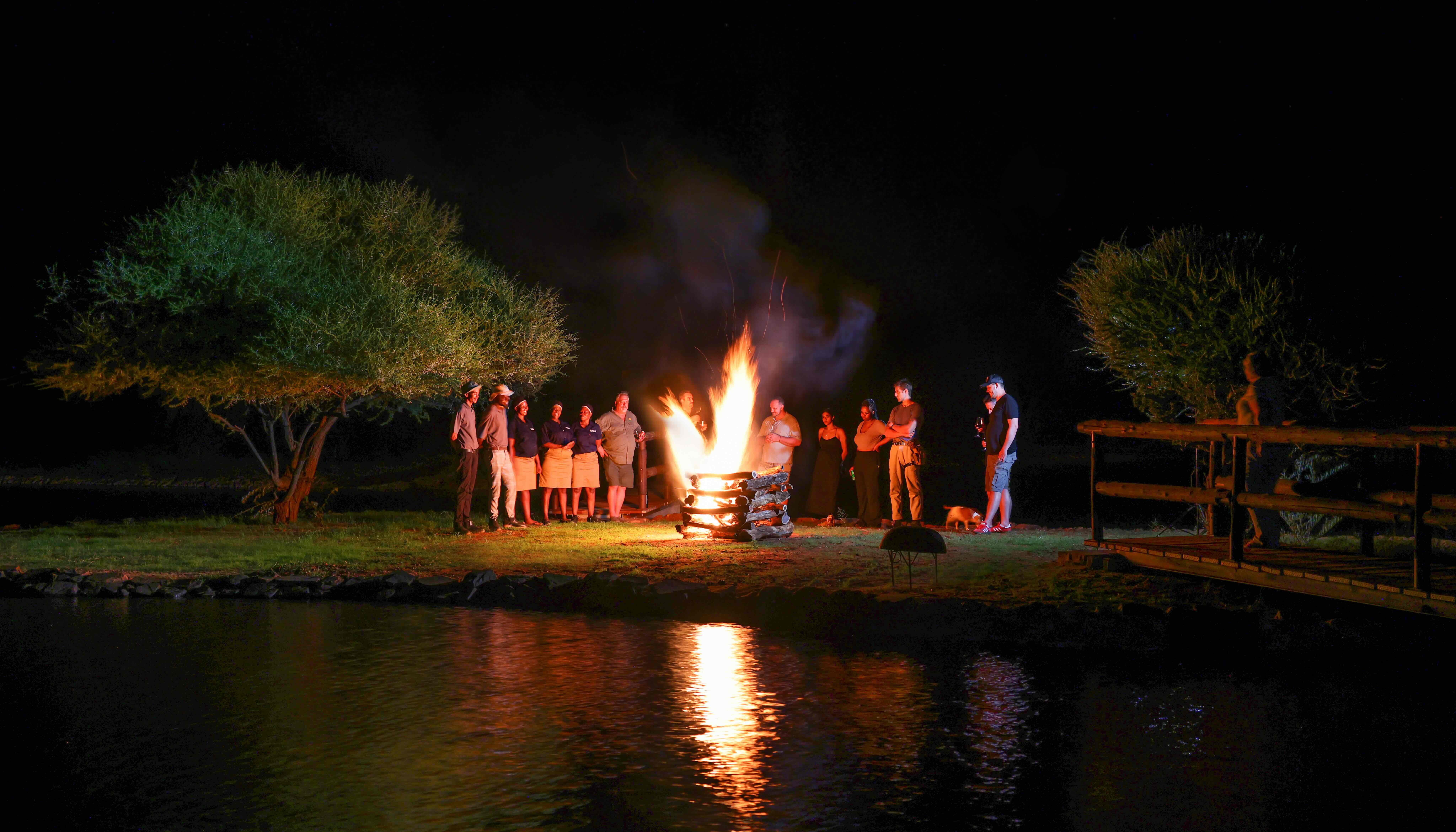 Naka Luxury Lodge burning the past experience