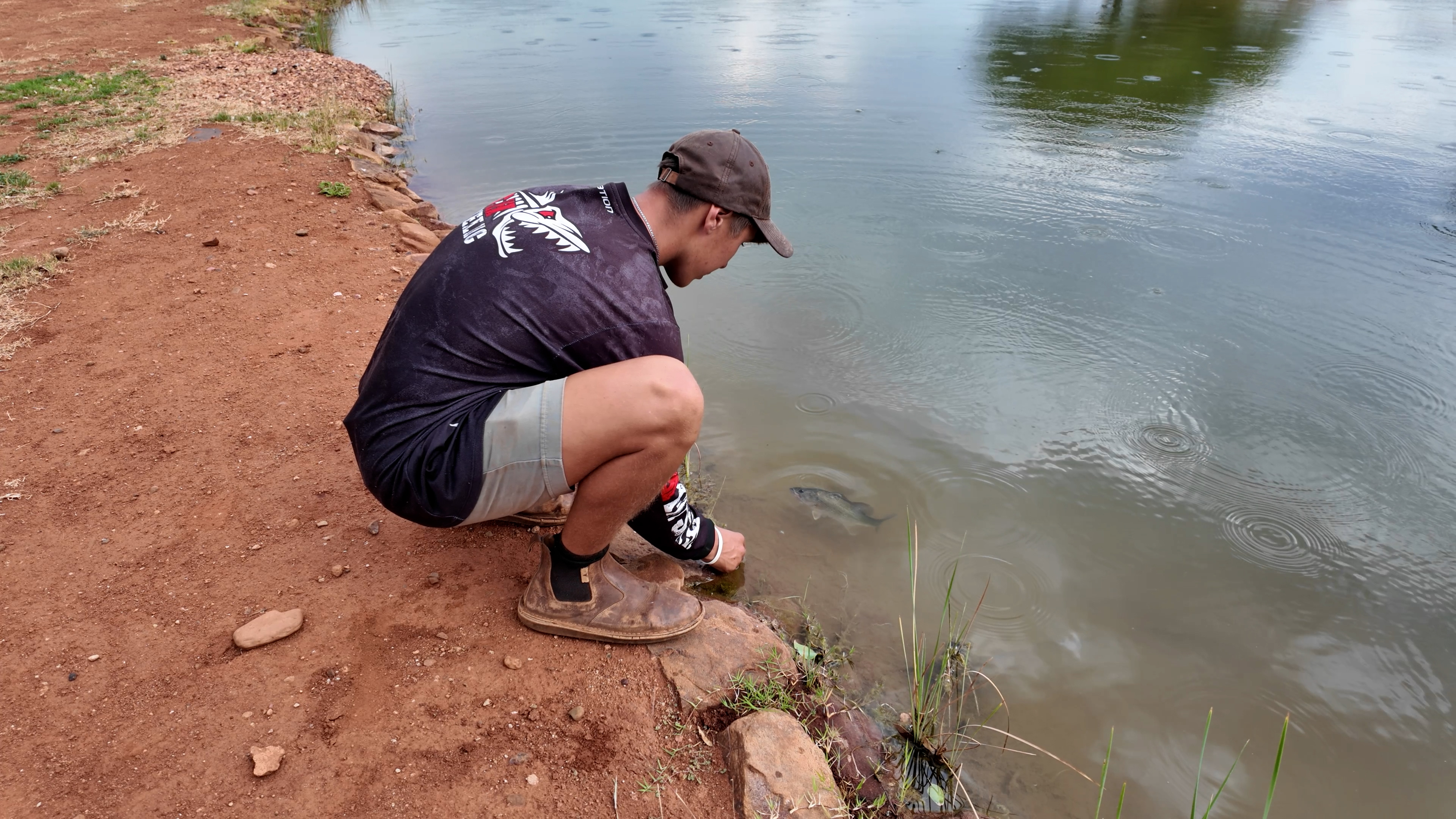 Man fly fishing at Naka luxury Lodge Playing with Pisces Fishing experience