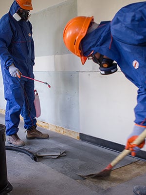Asbestos tile removal experts from Morneault Environmental in Chelmsford