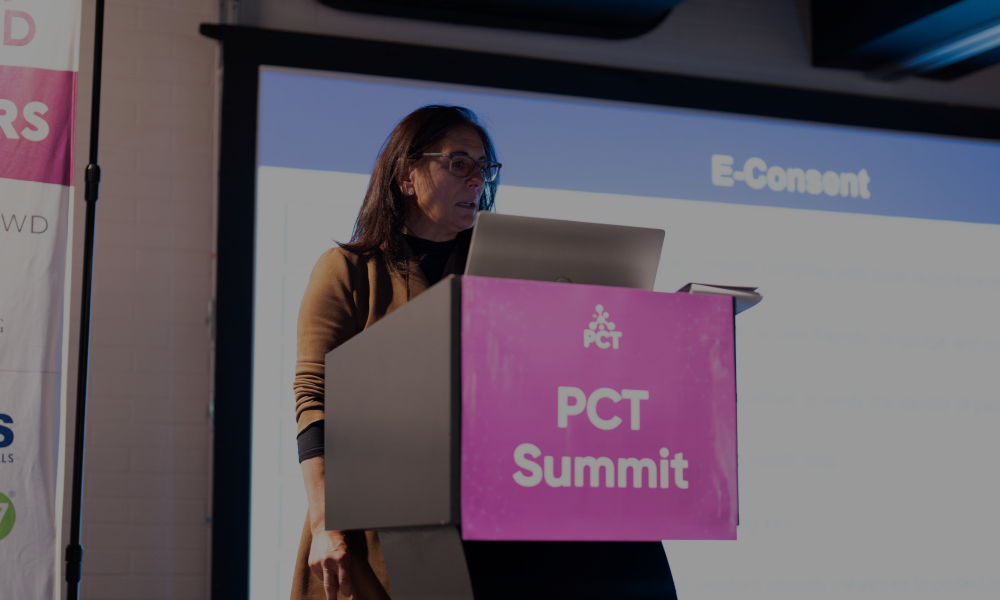 Panelists sharing insights on regulatory challenges in clinical research at Precision in Clinical Trials Summit