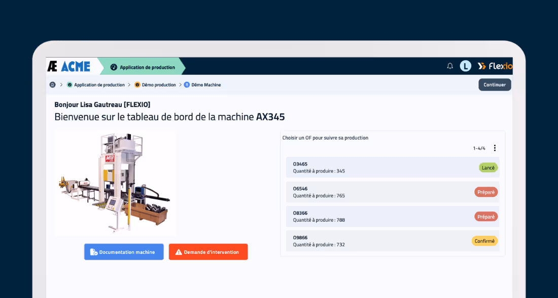 visuel des dashboard flexio