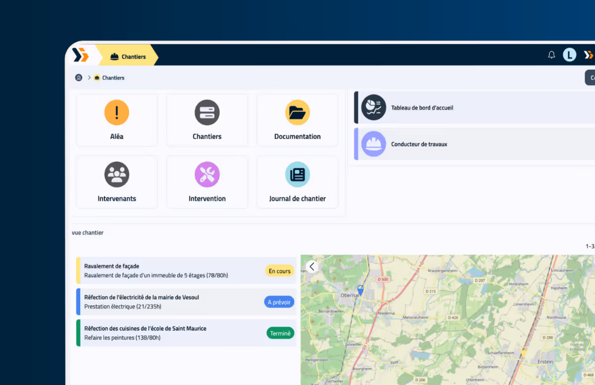 Visuel de l'interface du logiciel no-code Flexio
