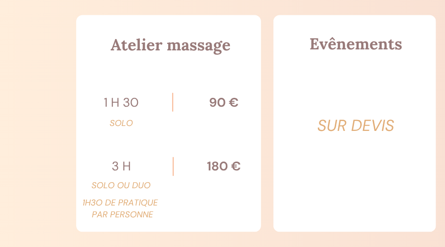 Atelier massage