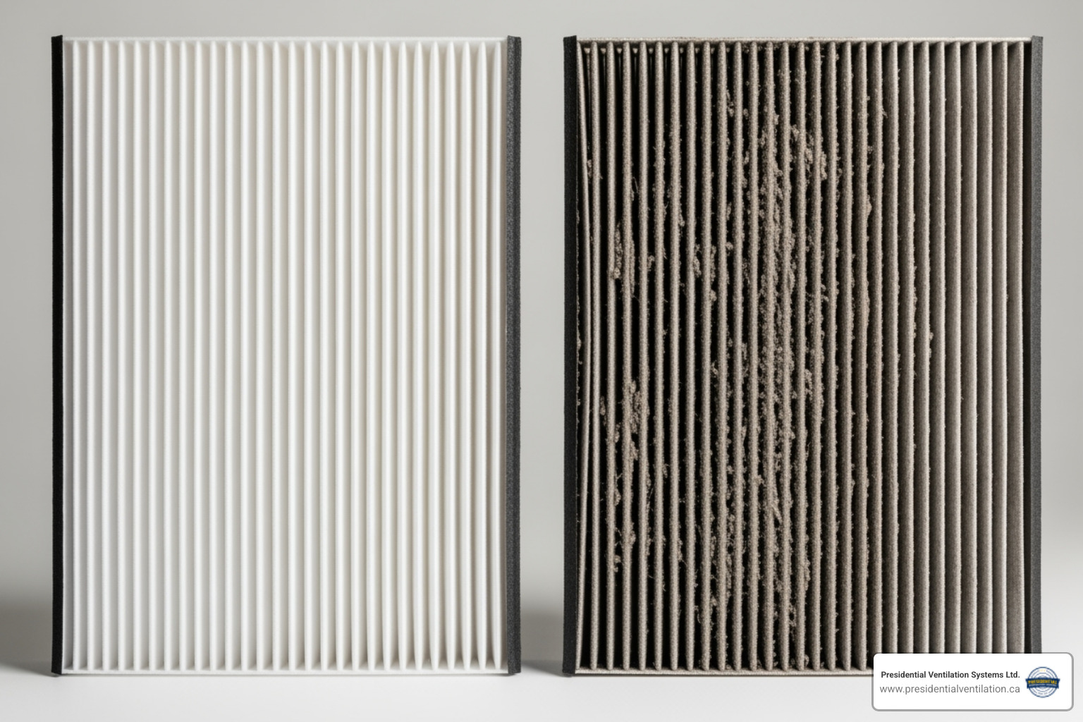 Clean vs. Dirty Air Filter - Air conditioner not working