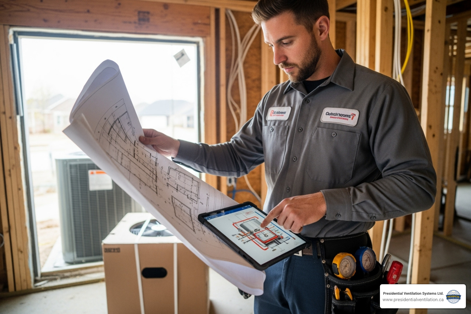 certified technician planning installation - oil to heat pump bedford