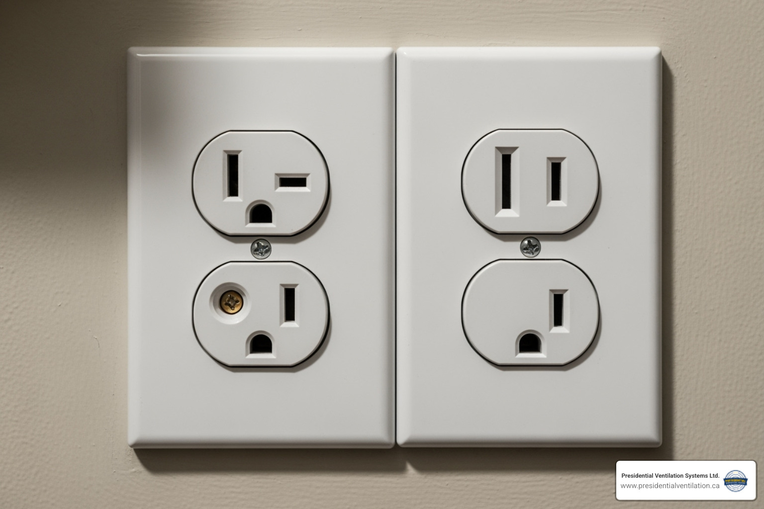 3-prong vs 4-prong range outlets side-by-side - Electric stove wiring