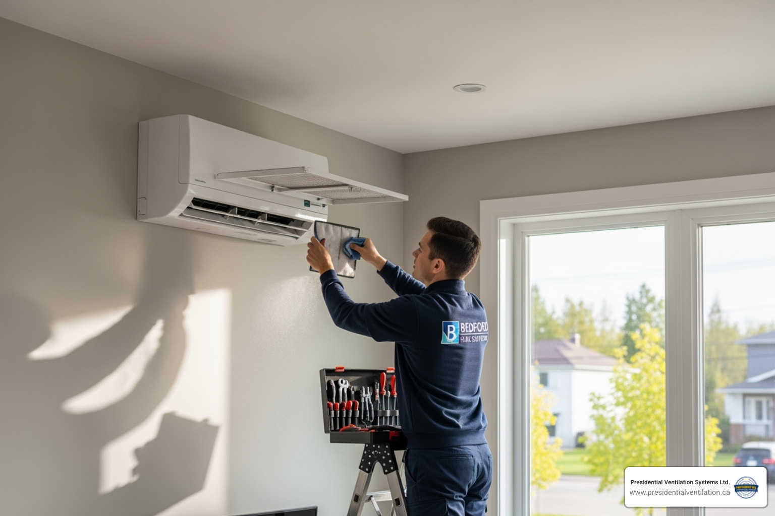 A Daikin remote control showing a potential error code - ductless heat pump maintenance in bedford ns